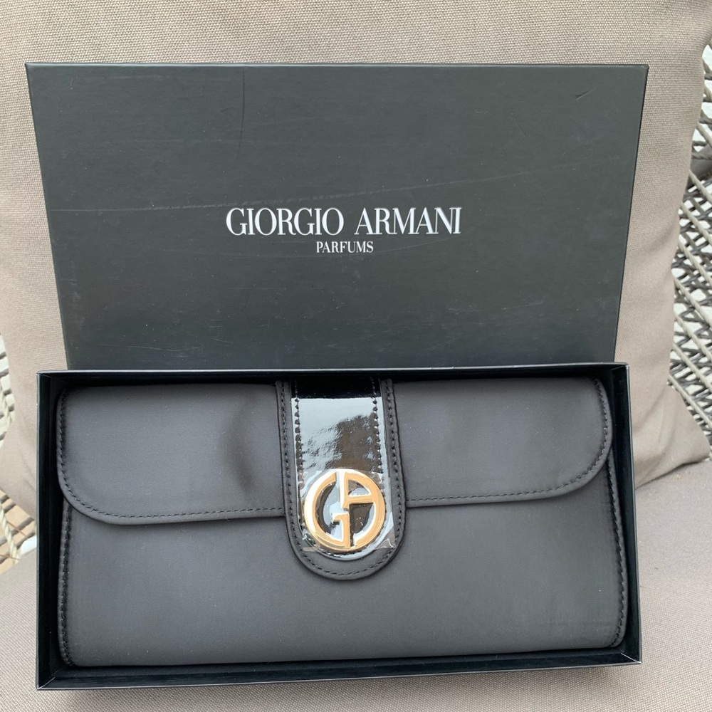 Black Giorgio Armani clutch